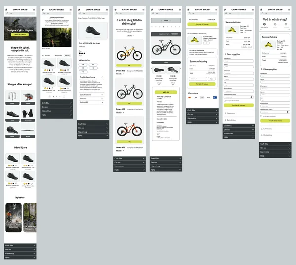 hi-fidelity wireframe sketches